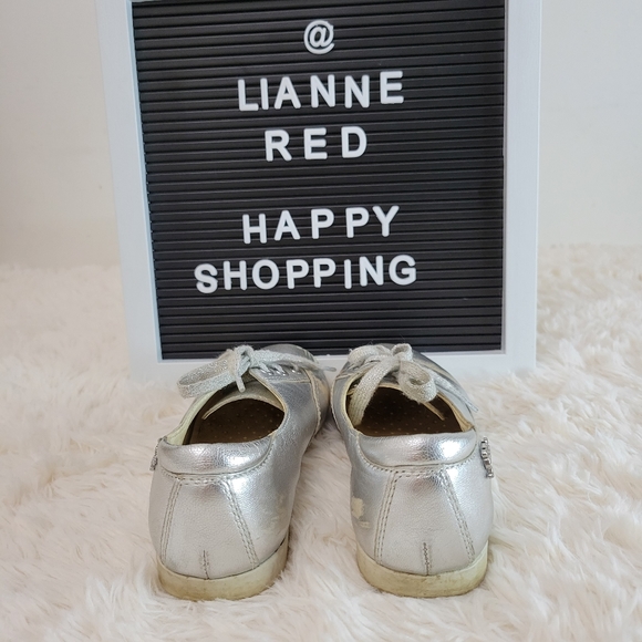 GEOX Metallic Silver Sneaker for Kids - Picture 5 of 10